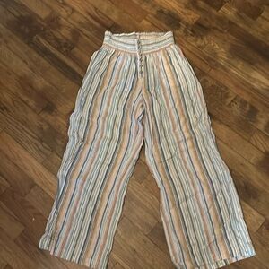 Striped Linen Pants